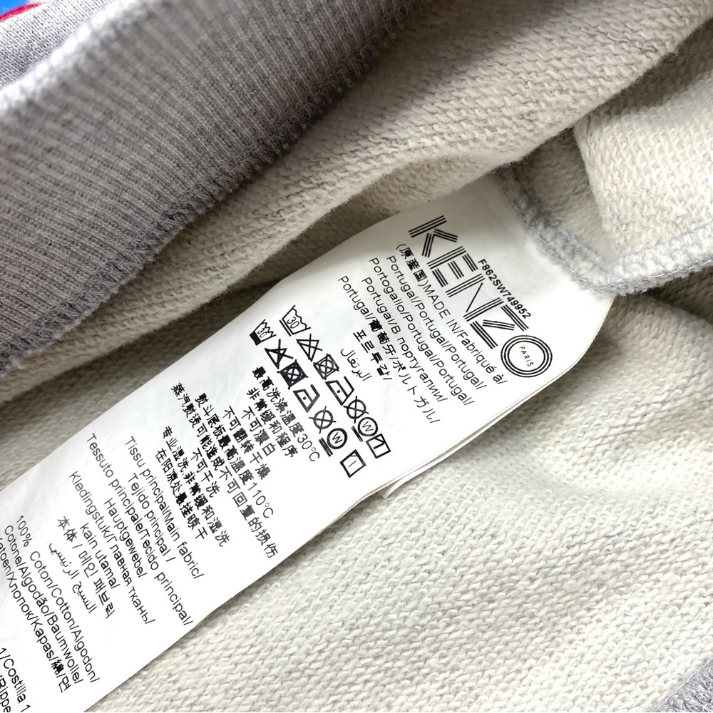 Kenzo Gray Sweater with Floral Design Ladies Small - Picture 3 of 4